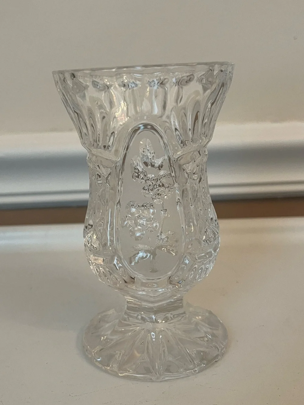 Vintage Zajecar Crystal Bud Vase